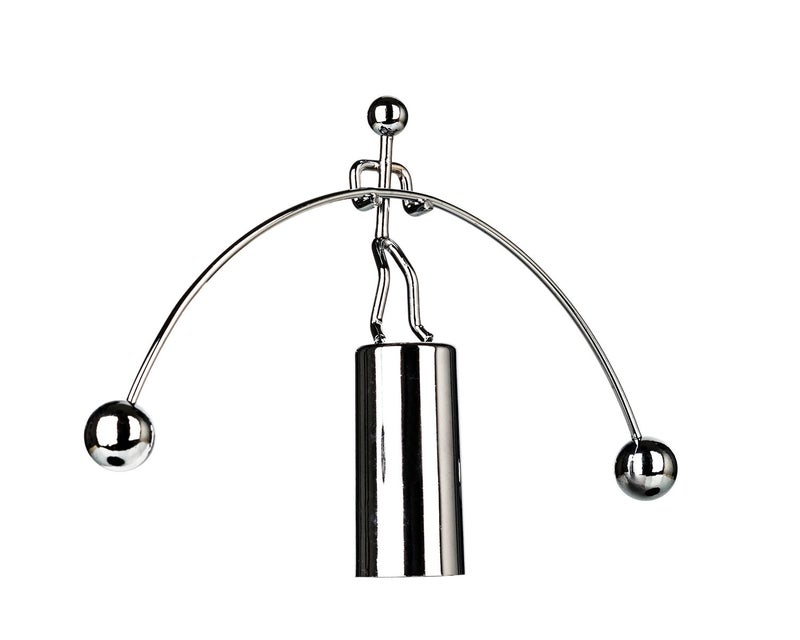 Sunnytech Mini Steel Balance Toy Weightlifter Kinetic Art Balance Toy Balancing Decompressive Science Psychology Home Offic Decor Desk Decor WJ064 - Image 1